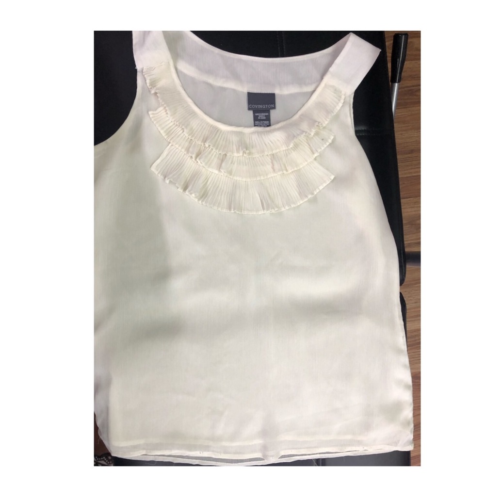 Covington white tank top